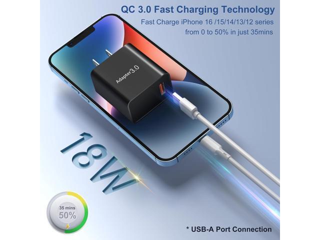 USB Charger Block 5pack, OKRAY 18W Fast Charging 3.0 Quick Charge USB Wall Plug Type A Box Travel Power Adapter for Wireless Charger, Samsung...