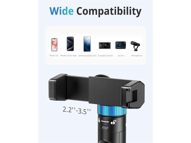 UBeesize 72' Phone Tripod - Tripod for iPhone & Selfie Stick with Phone Holder & Remote - Upgraded, Stable & Portable Stand for iPhone 16/15/14,...