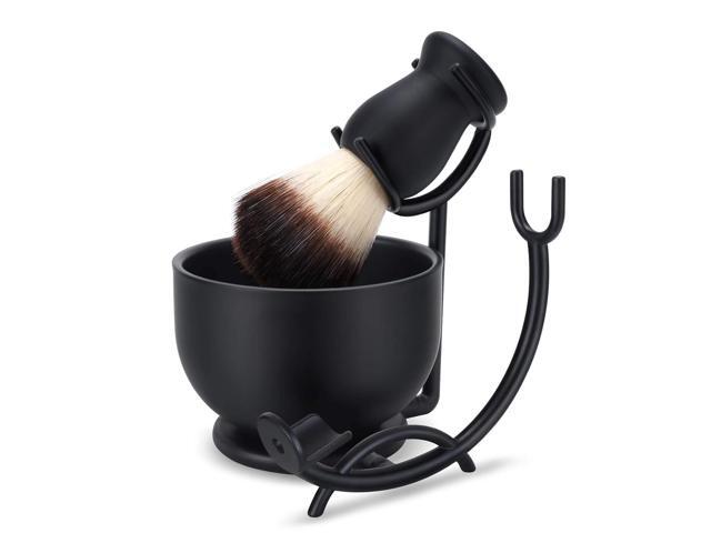 SANWA Grooming Shaving Kit for Men, Strong Straight Razor Stand,Shaving Brush,Stainless Steel Shaving Soap Bowl,For Guaranteed Best Shave of Your...