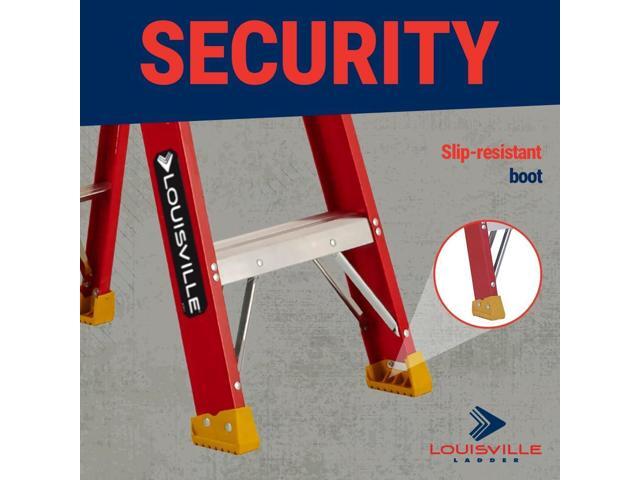 Louisville Ladder 4-Foot Fiberglass Step Ladder, 300-Pound Load Capacity, Type IA, L-3016-04