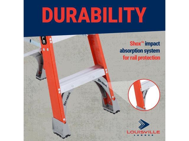 Louisville Ladder 6-Foot Fiberglass Step Ladder, 300-Pound Load Capacity, Type IA, FS1506