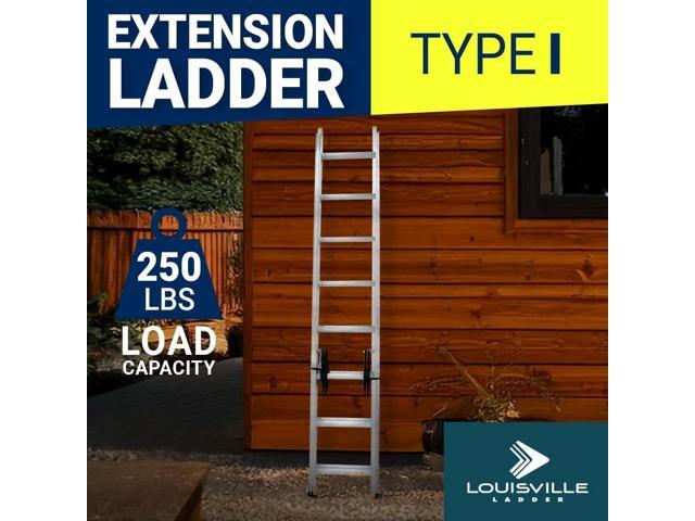 Louisville Ladder 16-foot Aluminium Extension Ladder, 250-Pound Load Capacity, Type I, AE3216