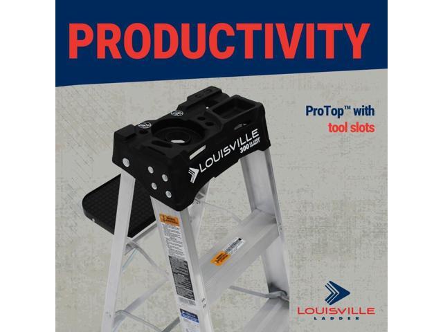 Louisville Ladder 8-Foot Aluminum Step Ladder, 300-Pound Load Capacity, Type IA, AS3008