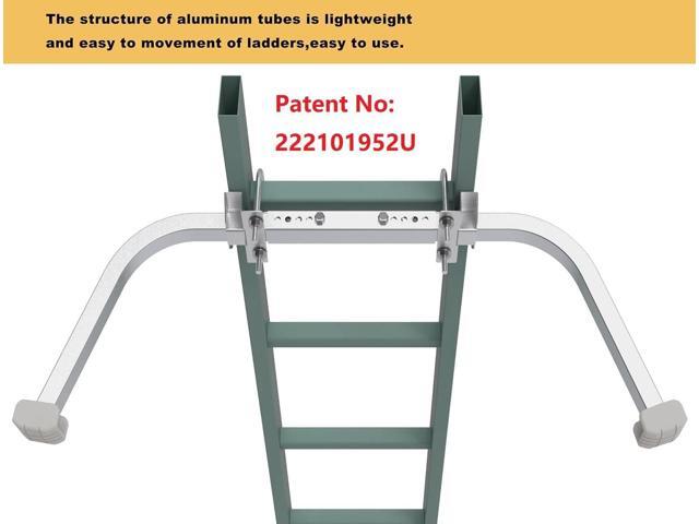 Ladder Stabilizer,Heavy Duty Aluminum Extended Ladder Accessory for Roof Gutter Cleaning Tools,Ladder Stand-Off Wing Span/Wall Ladder Hooks with...