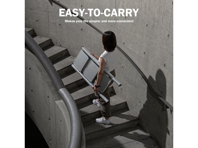 XinSunho 3 Step Ladder, Folding Step Stool with Anti-Slip Wide Pedal, Portable Sturdy Steel Ladder 3 Steps, 330lbs Safety Kitchen & Household Ladder