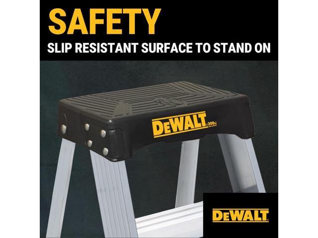 DeWalt 2-Foot Aluminum Step Stool Industrial, 300-Pound Load Capacity, Type IA, DXL2010-02