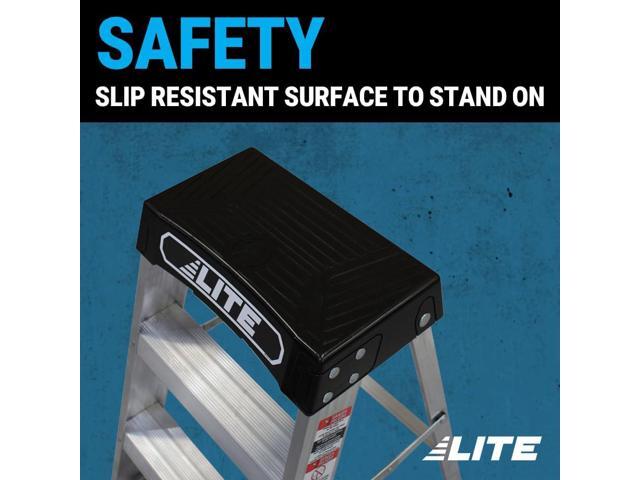 LITE 2-Foot Aluminum Step Stool Industrial, 300-Pound Load Capacity, Type IA, LP-2011-02