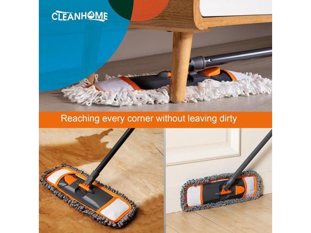 Mops for Floor Cleaning with 3 Different Washable Pads and Extendable 55 Long Handle, Multifunction Dust Mop for Hardwood,Marble,Tile Floor...