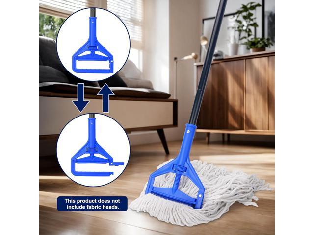 KeFanta 60 Inch Mop Handle Commercial Heavy Duty,Industrial Metal Mop Stick Replacement Quick Change,Wet Mops Head Replacement Holder for Floor...