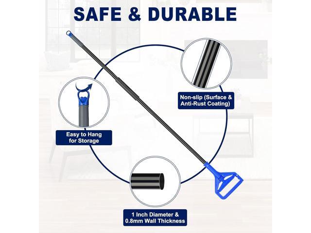 KeFanta 60 Inch Mop Handle Commercial Heavy Duty,Industrial Metal Mop Stick Replacement Quick Change,Wet Mops Head Replacement Holder for Floor...