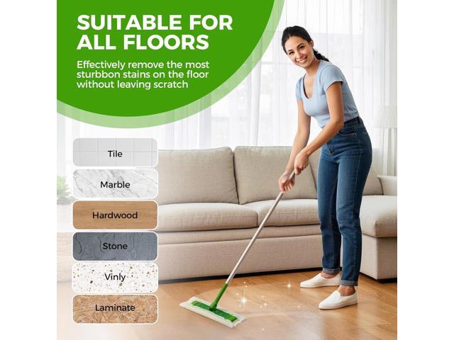 Dry Mop Refills - 160 Count Disposable Dusting Cloths - Electrostatic Cloths - 7.9'x11.6' Box Packing