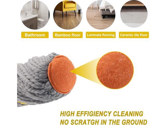 Self Wringing Twist Mop, Wet Mop for Floor Cleaning with 57 ' Long Handle, Heavy Duty Floor Mop for Hardwood Vinyl Tile Marble Laminate Home Office...