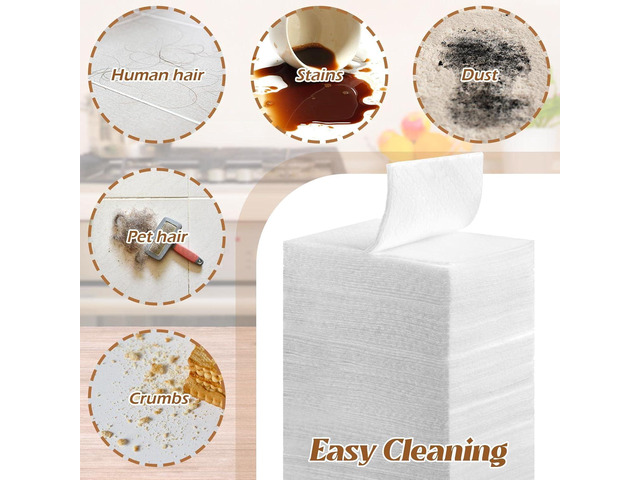 Hoolerry 900 Count Dry Sweeping Cloths Dry Mop Refills Sweeper Dusting Cloths Disposable Duster Refills Floor Mop Pads, 11.81 x 8.66 inch