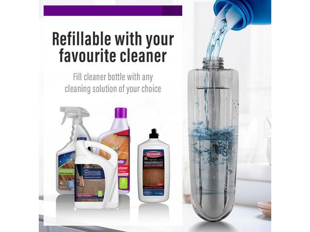 Mops for Floor Cleaning Wet Spray Mop with 14 oz Refillable Bottle and 3 Washable Microfiber Pads Home or Commercial Use Dry Wet Flat Mop for...