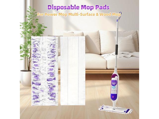 12 Pack Disposable Mop Pads for PowerMop Multi-Surface Floor Mop, Mopping Pad Refills for Floor Cleaning