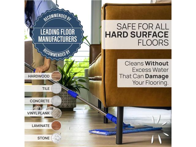 18 Pro Microfiber Hardwood Floor Mop - Cleans Floor in Seconds Dust & Wet Mopping Hardwood, Tile, Laminate & Vinyl with 3 Washable Pads, No...