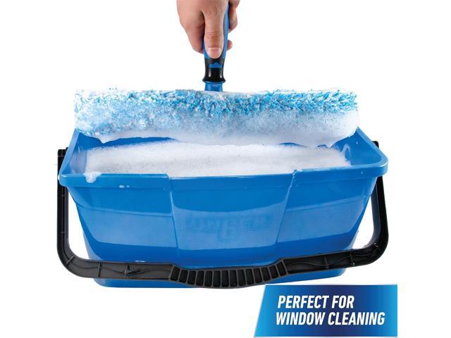 Unger Professional 3 Gallon Bucket Compact Cleaning Bucket, Comfort-Grip Handle, 2 Pour Spouts, Portable Cleaning Supplies, Plastic Mop Bucket for...