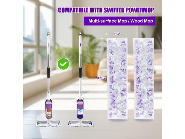 Power Mop Pads Refills for Swiffer PowerMop Multi-Surface Mopping Pad Disposable Replacement Mop Refill Pads Compatible with Swiffer PowerMop,Safe...