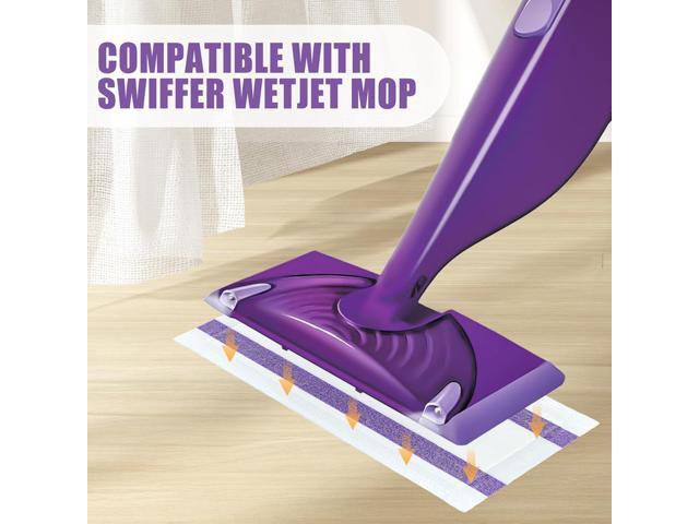 40 Pack Disposable Mop Pad Refills for Swiffer Wet Jet Dry & Wet Mopping Pad Compatible with Swiffer Wet Jet and Any Model of Velcro MopMulti Surface...
