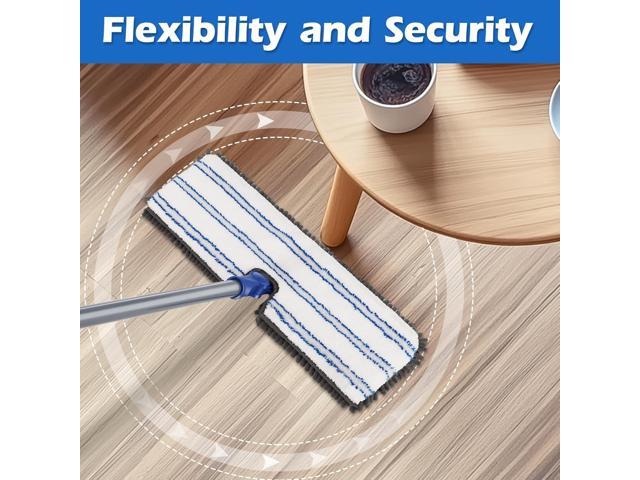 Microfiber Flip Mop,Masthome Flat Mop with Stainless Steel Handle,Mops for Floor Cleaning and 4 Reusable Washable Mops Pads,Wet & Dry Dust Mopping...
