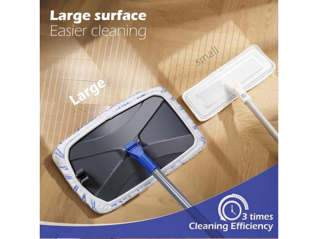 Masthome Microfiber Mop,Large Surface Flat Mop with 5 Reusable Pads,Hardwood Floor Mops for Dry and Wet Use,Microfiber Mops for Floor Cleaning-1...