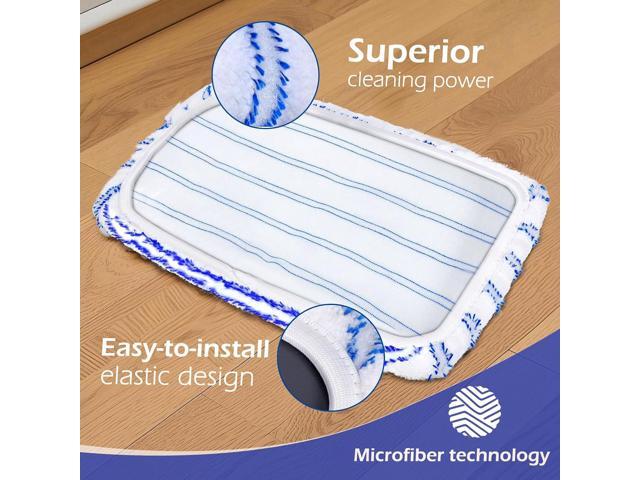 Masthome Microfiber Mop,Large Surface Flat Mop with 5 Reusable Pads,Hardwood Floor Mops for Dry and Wet Use,Microfiber Mops for Floor Cleaning-1...