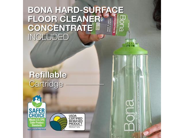 Bona Multi-Surface Floor Premium Spray Mop - Includes Multi-Surface Floor Cleaner Concentrate and Machine Washable Microfiber Cleaning Pad - For...