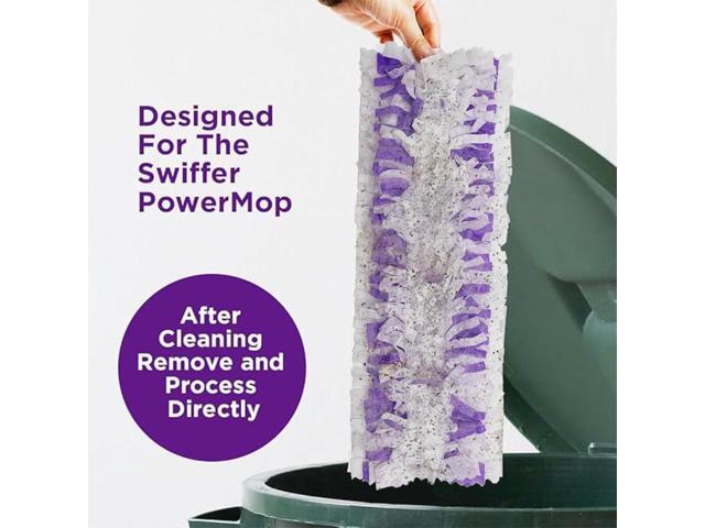 Replacement for S. wiffer PowerMop Disposable Mop Pads Multi-Sided Cleaning, Compatible with S. wiffer PowerMop for All Safe Floors20 Count