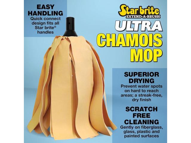 STAR BRITE Ultra Chamois Mop & Storage Bag - Premium Mop Head Attaches to All Extend-A-Brush Handles (040104)