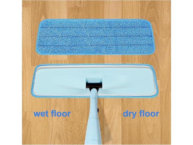 10 Pcs Reusable Mop Pads,16.5 Inch Microfiber Wet Dry Floor Clean Mop Pad Refill Compatible with Swiffer PowerMop Bona Mop & Other 13-16 Inch Spray...