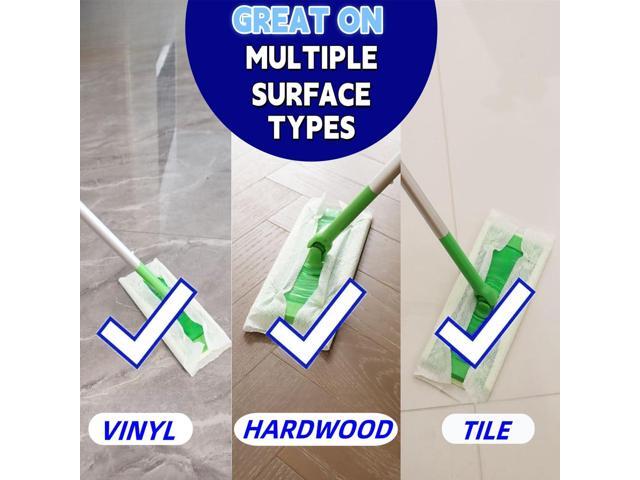 SUZZYVINE Dry Sweeping Cloths Dry Mop Refills Disposable Dry Floor Cloths Dry Cleaning Wipes Compatible With Swiffer Sweeper, Unscented,...