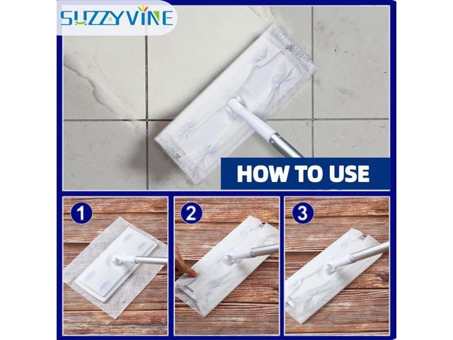 SUZZYVINE Dry Sweeping Cloths Dry Mop Refills Disposable Dry Floor Cloths Dry Cleaning Wipes Compatible With Swiffer Sweeper, Unscented,...
