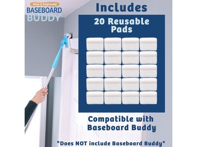 Baseboard Buddy Pad Refills 20 Pack of Microfiber Replacement Pads