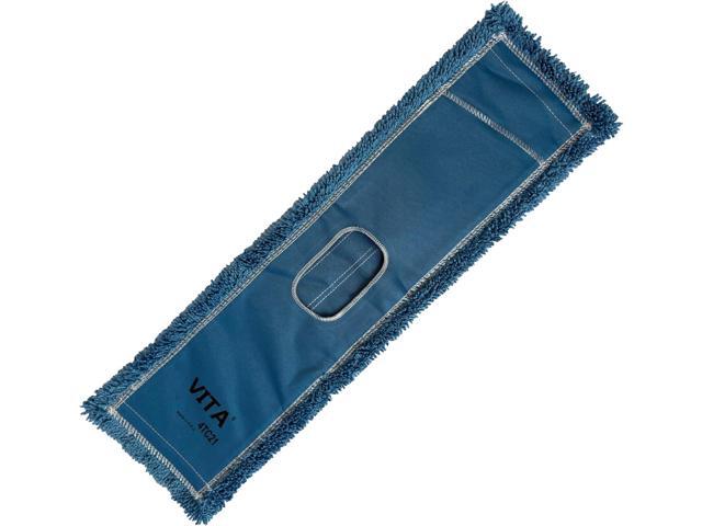 High-Performance Twisted-Loop Microfiber Dust Mop Kit: Superior Cleaning Efficiency - Blue 24 Inch