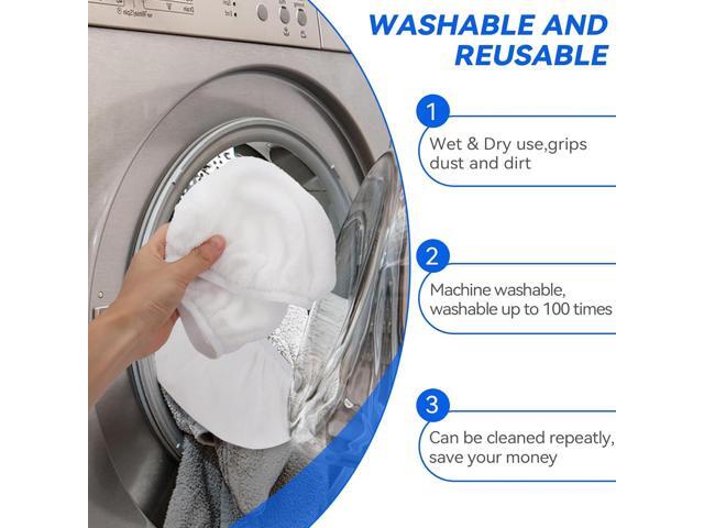 8'x15' Mop Replacement Head Compatible with O Cedar Hardwood Floor'N More Microfiber Mop- Reusable Mop Pads Refill Cotton Cloth Mop Covers for Wet...