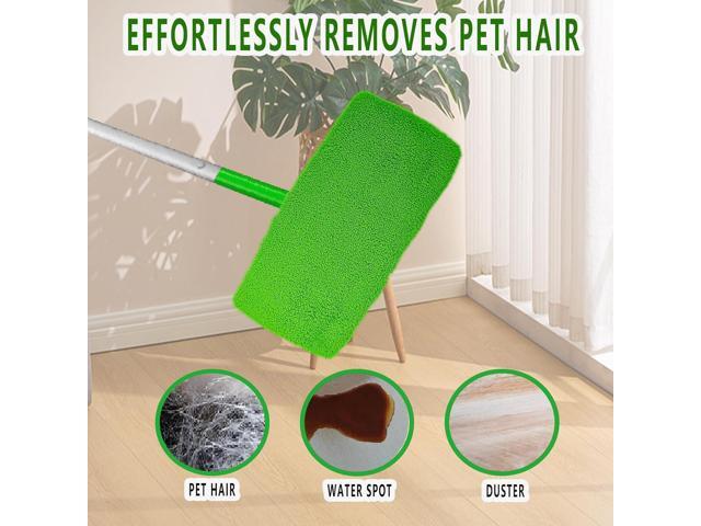 8PCS Reusable Microfiber Mop Pads Washable Wet Pads Compatible with Swiffer Sweeper Refills Pads for Wet & Dry Sweeping Cloths Mop Head Replacement...
