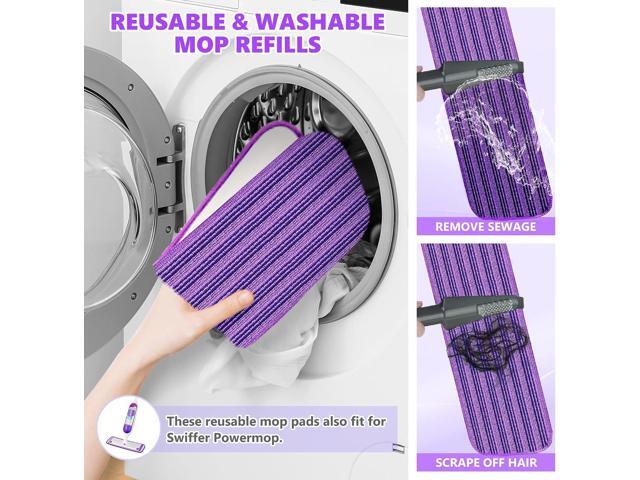 TINA & TONY Spray Mop for Floor Cleaning: Wet Dry Mop with Microfiber Washable Reusable Pads for Household Kitchen Hardwood Vinyl Floors