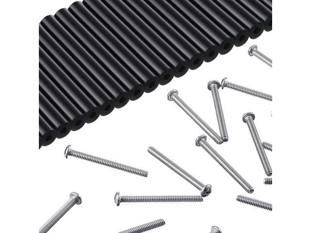 48 Pieces Electrical Outlet Spacers Extender Kit Includes 24 pcs 3 Inch Switch and 24 1-1/2 Inch 6-32 Thread Flat Head Device Mounting Extra Long...