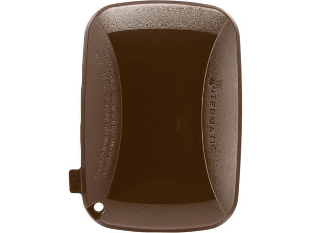 Intermatic WP5100BR Extra Duty Plastic Weatherproof Cover, 2.75-Inch Single Gang, Bronze
