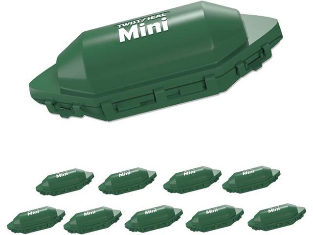 Mini Holiday Light Cord Protector and Christmas Light Plug Cover - Green (10 Pack)
