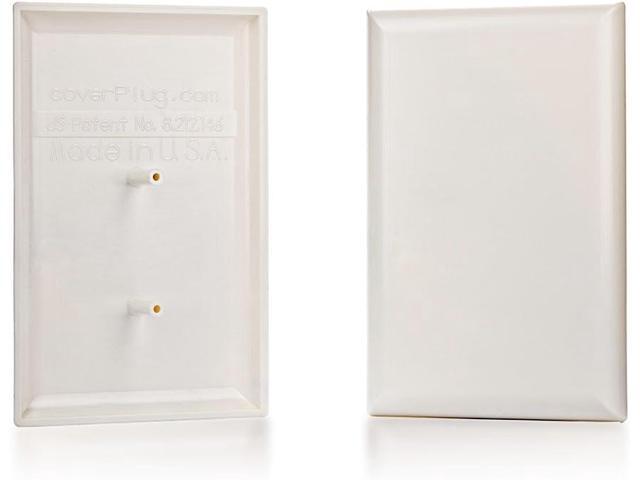 The COVERPLUG 2-Pack Paintable Electrical Outlet Cover