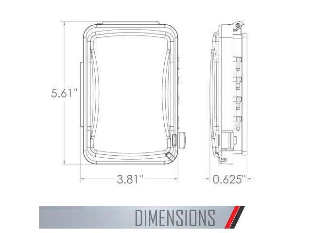 TayMac MM110G Weatherproof Single Outlet Outdoor Receptacle Cover, 5/8 Inches Deep, Grey (Pack of 2)