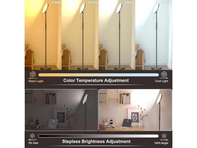 Floor Lamp for Living Room, Super Bright 30W LED Standing Lamp with Remote and Touch Control, Stepless Dimmable Brightness and Color Temperatures,...