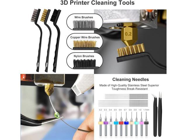 82 Pcs 3D Printer Tool Kit with Case, 3D Printing Tools with Accessories of Deburring Tool, Nozzle Cleaning Kit, Screwdriver Kit, Tube Cutter for...