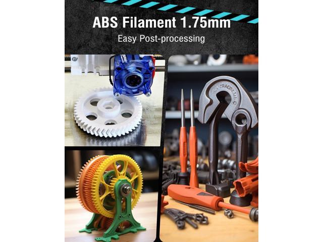 SUNLU ABS Filament 1.75mm 3D Printer Filament, Highly Resistant Durable, Heat Resistance, Excellent Toughness, Compatible with 99% FDM 3D Printers,...