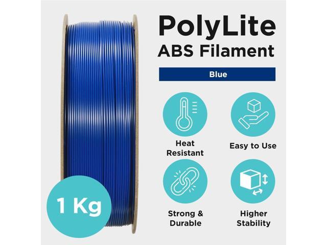 Polymaker ABS Filament 1.75mm Blue, 1kg 3D Printing Filament, PolyLite ABS 3D Printer Filament, Heat Resistant, Strong & Durable, Dimensional...