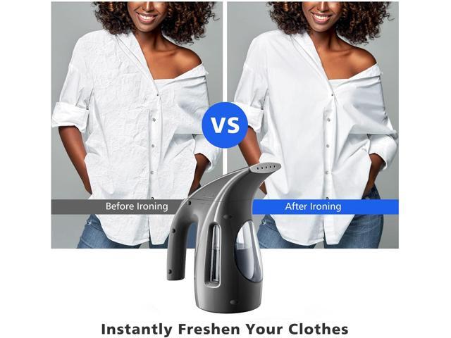HiLIFE Steamer for Clothes, Portable Handheld Design, 240ml Big Capacity, 700W, Strong Penetrating Steam, Removes Wrinkle, for Home, Office(ONLY...