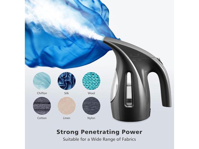 HiLIFE Steamer for Clothes, Portable Handheld Design, 240ml Big Capacity, 700W, Strong Penetrating Steam, Removes Wrinkle, for Home, Office(ONLY...