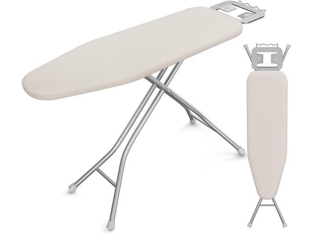 Yaheetech Foldable Ironing Board, Heavy Duty Iron Board with 9 Adjustable Heights, 4 Layer Cover and Safety Iron Rest, 52X14 Compact and Space Save...