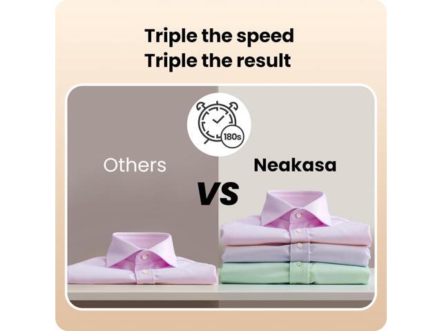 Neakasa Magic 1 Vacuum Steamer, Handheld Travel Garment Steamer for Clothes, 2300Pa Suction for Fabric Grip, Featuring Exclusive AirIron Technology...
